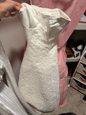 BHLDN Ivory Strapless Lace A-Line Wedding Dress
